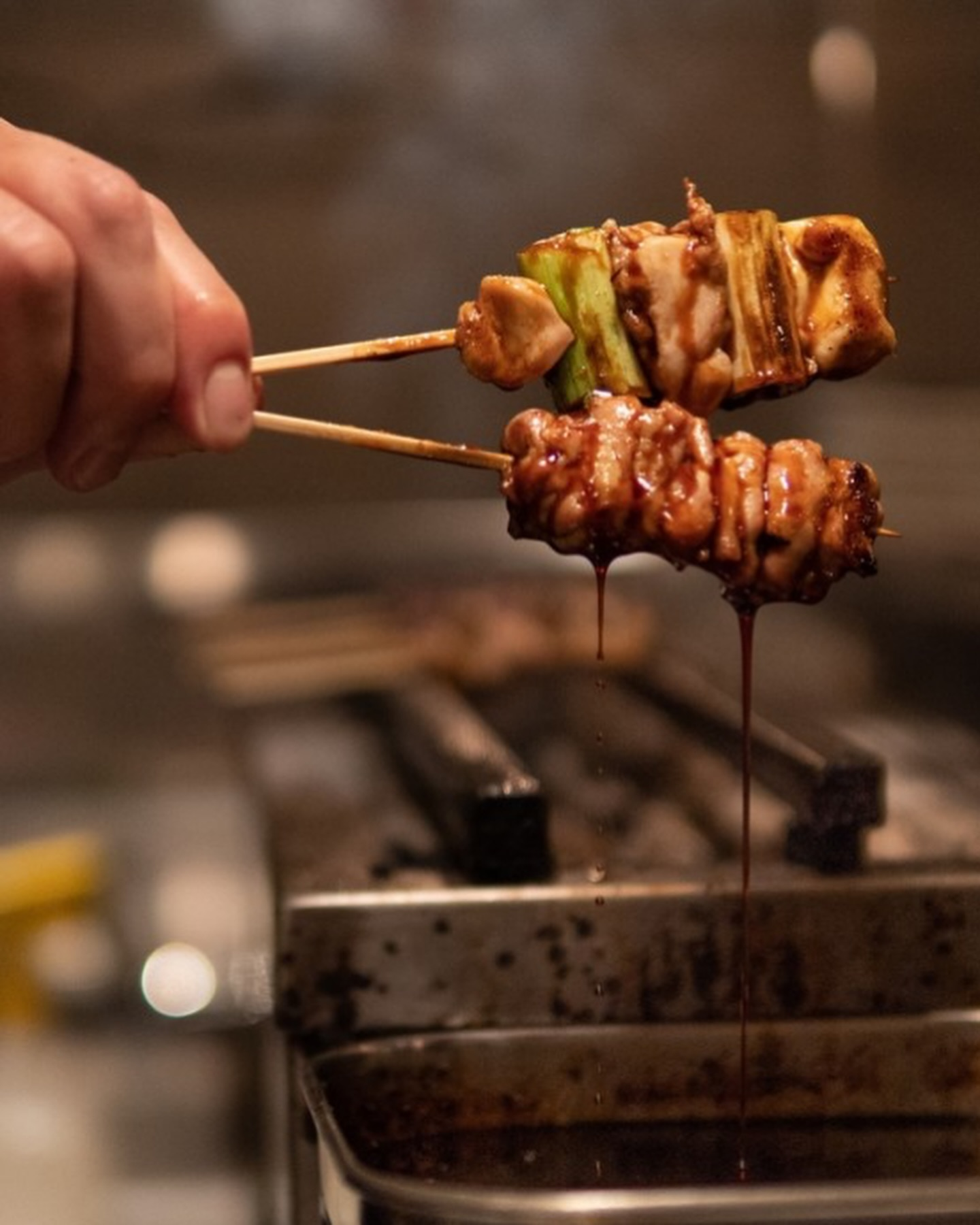 たれが滴る焼き鳥